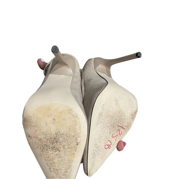 Steve Madden Western Neutral Taupe Tipsy Western Brown Suede Fringe Heels 9.5 - Picture 7 of 8